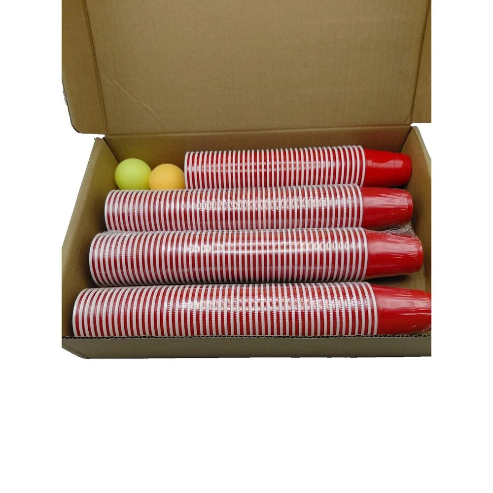 Plastic Party Cups 2oz‎ Shot Glass / 3 Ping Pong Balls Included